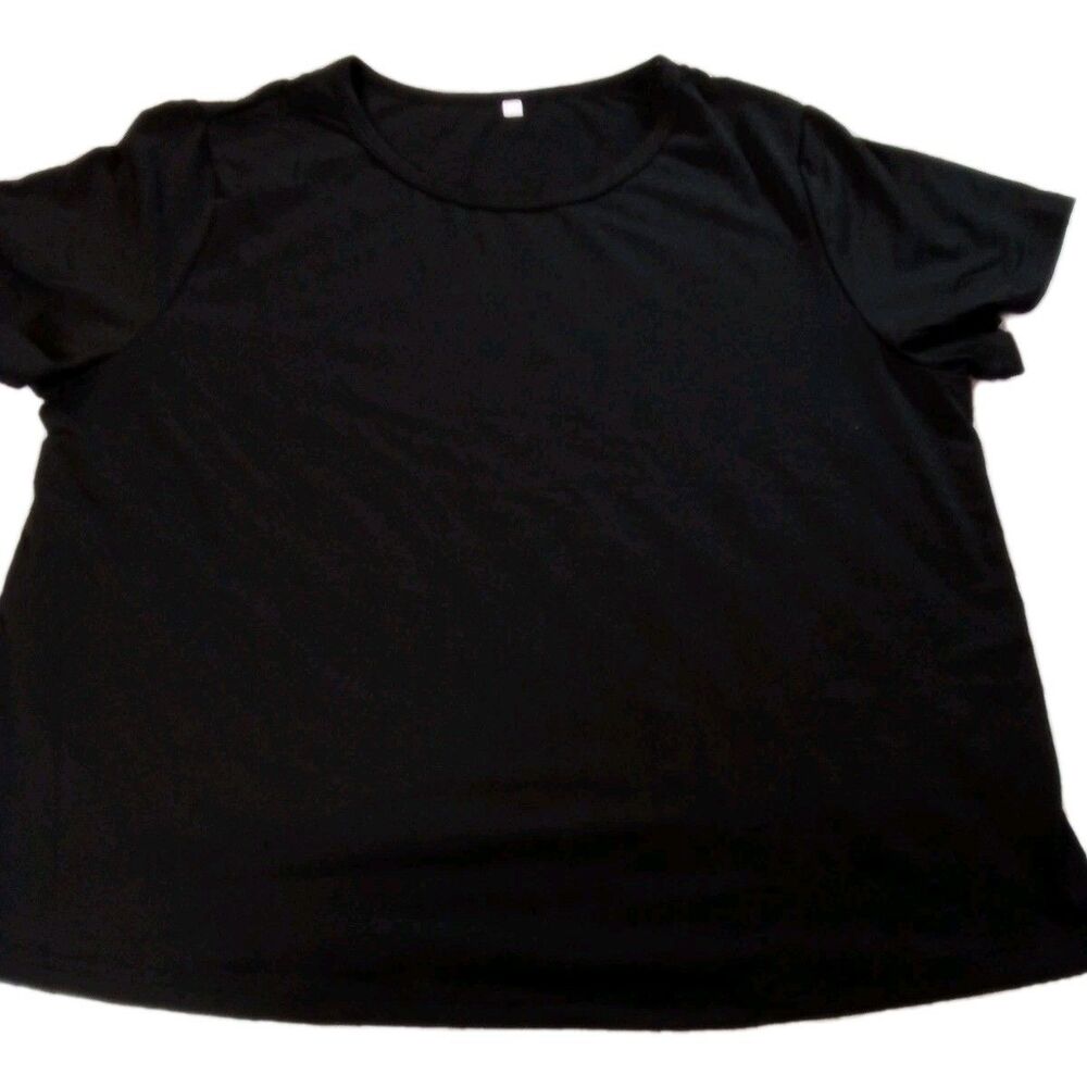 Women's Black‎ Short Sleeve T-shirts Size XL